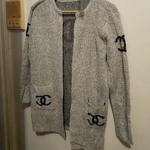 Ladies sweater open cardigan